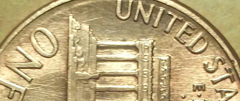 1989-Cent-Defective-Planchet/Lamination-Error